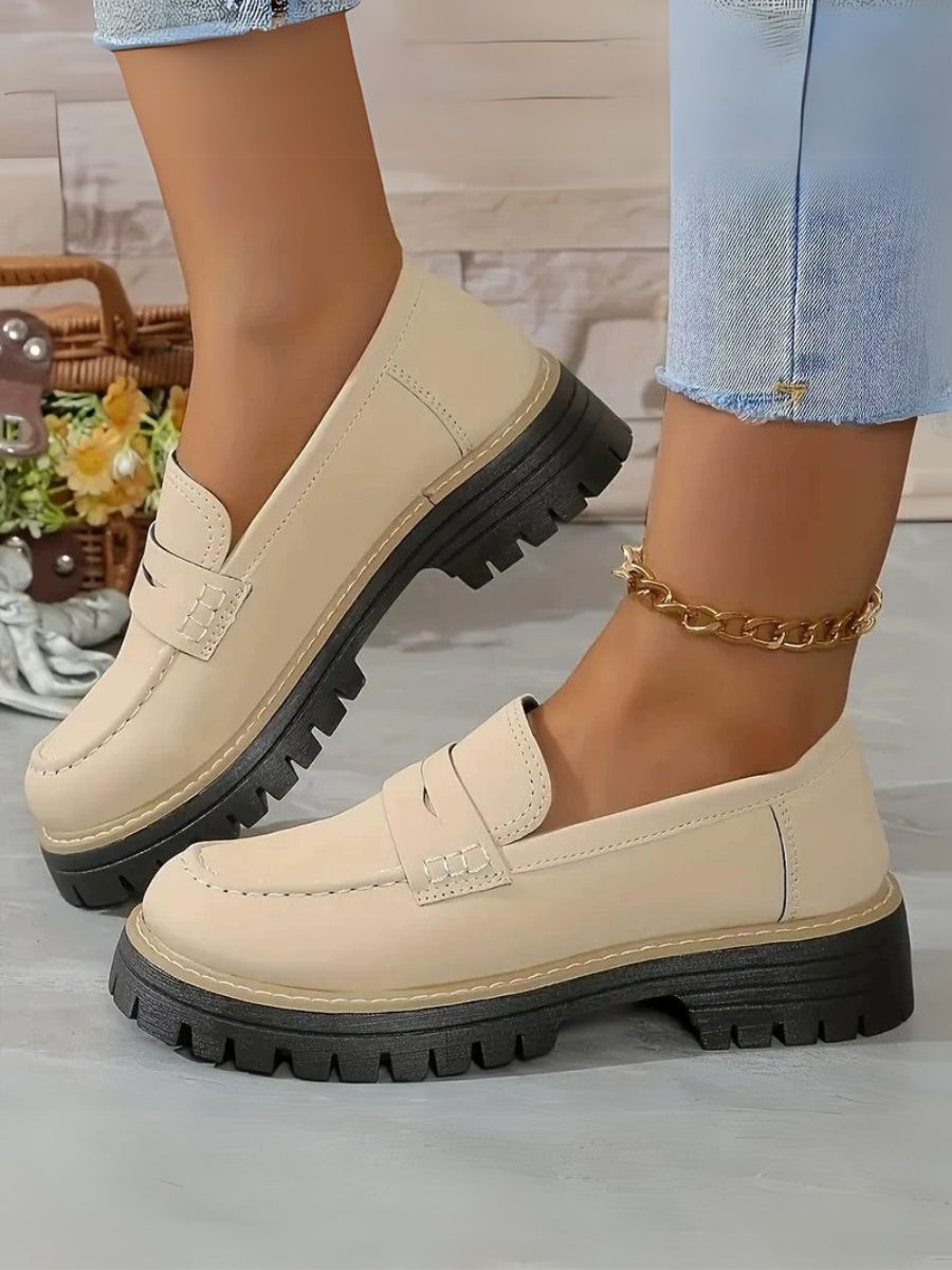 Thick Sole Anti-slippery Loafer Shoe