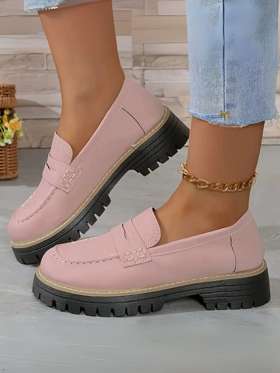 Thick Sole Anti-slippery Loafer Shoe