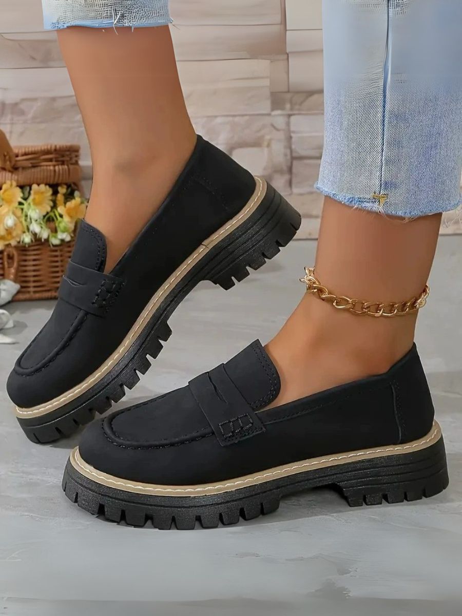 Thick Sole Anti-slippery Loafer Shoe