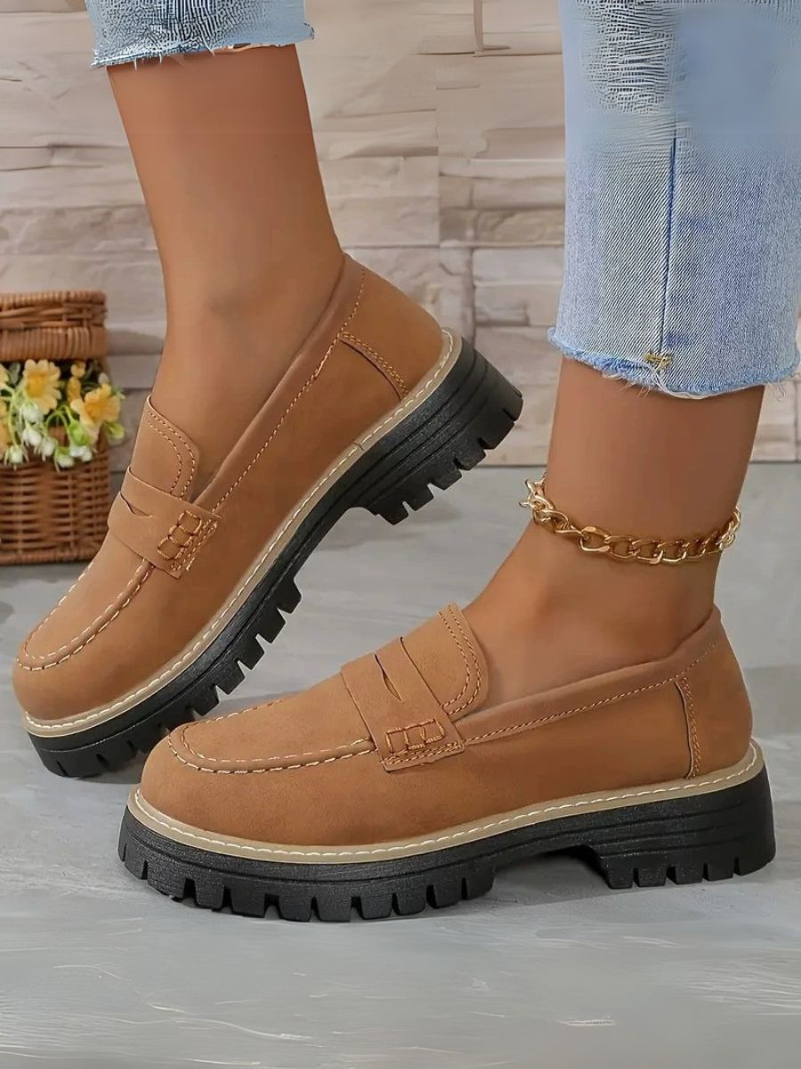 Thick Sole Anti-slippery Loafer Shoe