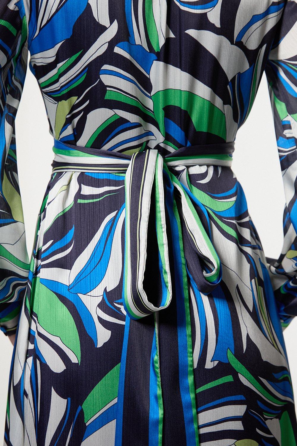 Floral Printed Woven Midi Dress