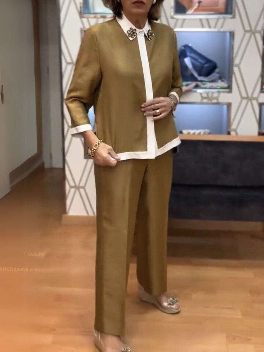 Women's Shirt And Trousers Set