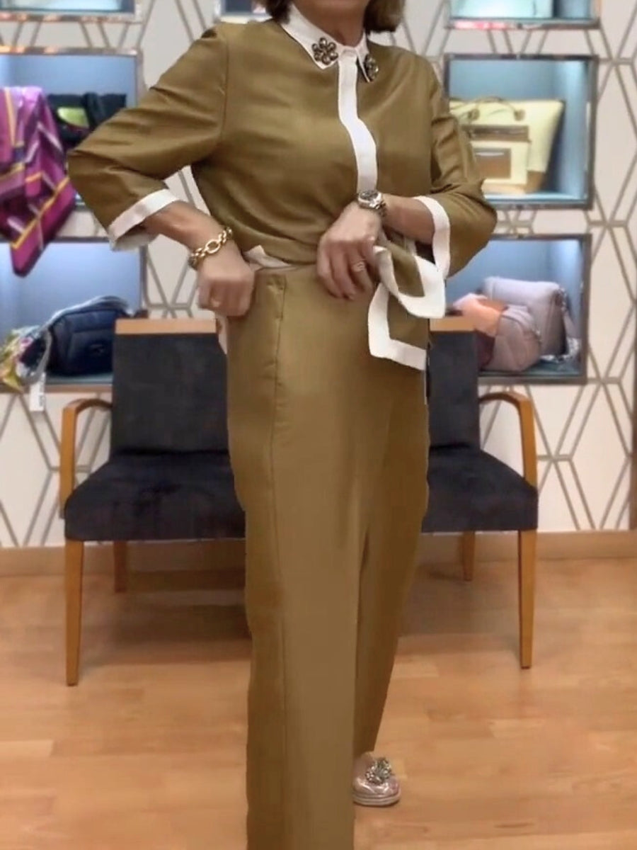 Women's Shirt And Trousers Set