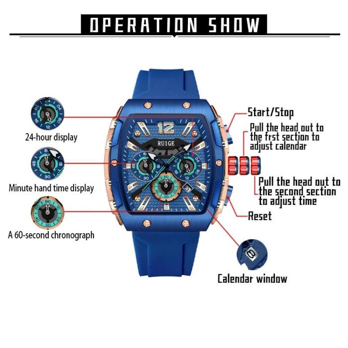 âLimited time offerđ„Men's barrel luminous waterproof fashion watch