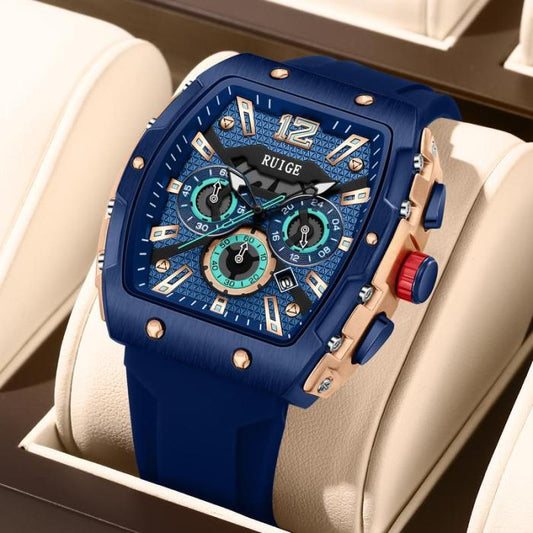 ⌚Limited time offer🔥Men's barrel luminous waterproof fashion watch