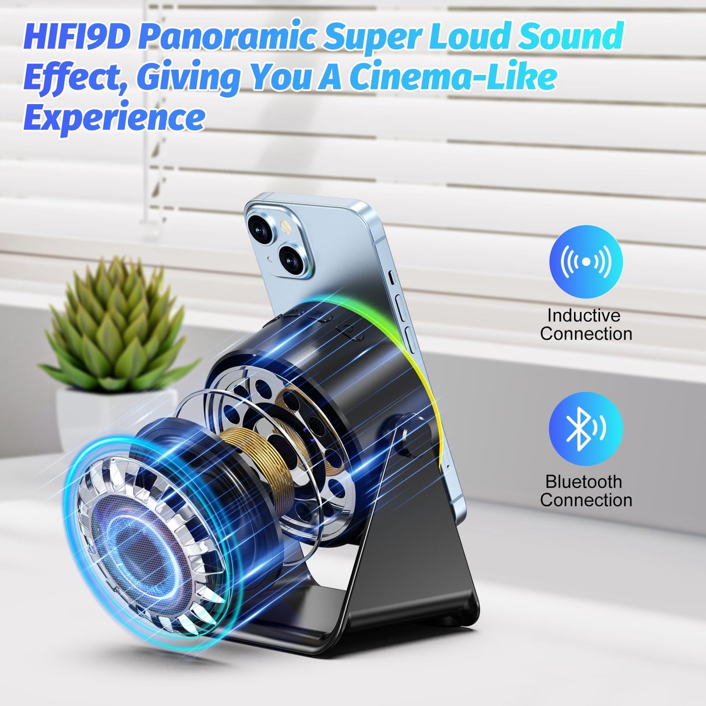 šFather's Day Gift-50%OFFš„4 in 1 Wireless Induction Audio Bluetooth Speaker