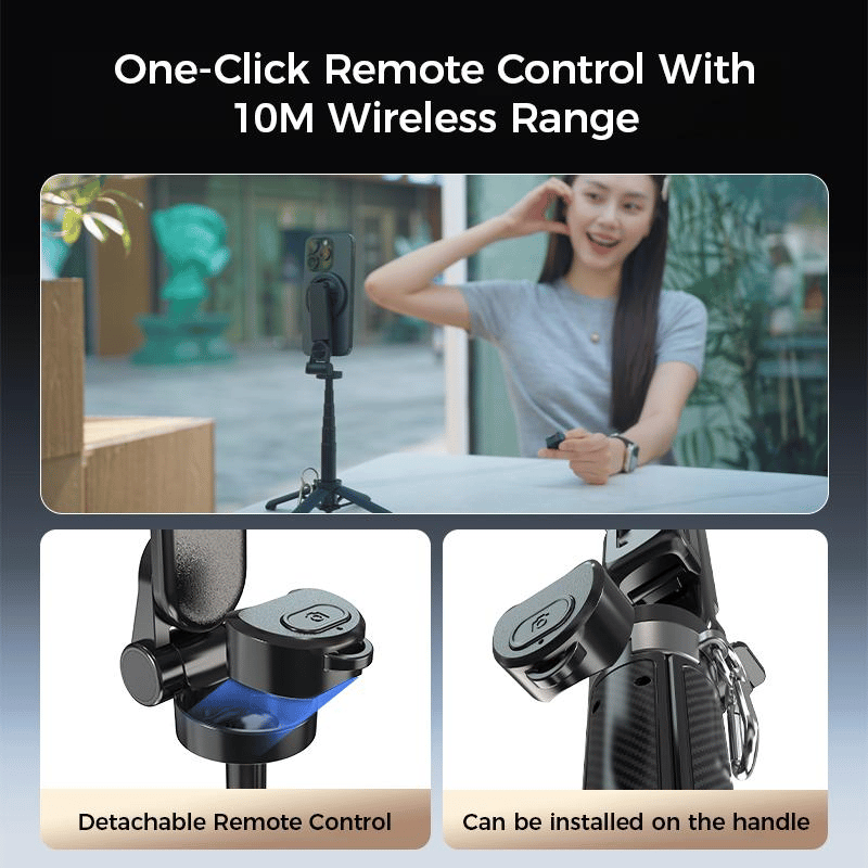 š„2025 New 4-in-1 Multifunctional 360° Rotation Magnetic Selfie Stick