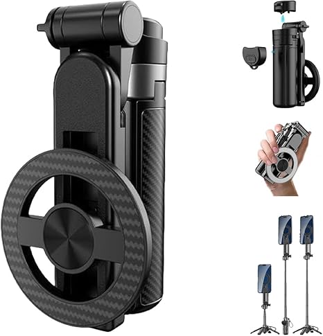 š„2025 New 4-in-1 Multifunctional 360° Rotation Magnetic Selfie Stick