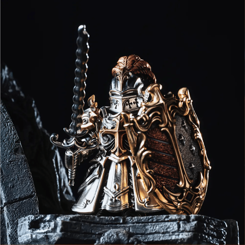 š„2025 NEW ARRIVALš„Medieval Knight Metal Statue (Magnetic Detachable)