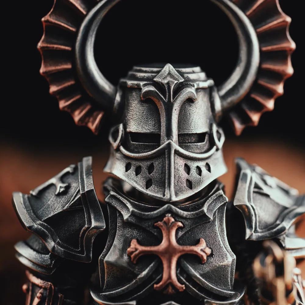 š„2025 NEW ARRIVALš„Medieval Knight Metal Statue (Magnetic Detachable)