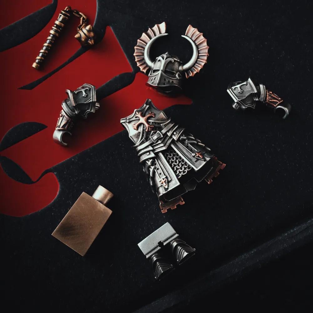 š„2025 NEW ARRIVALš„Medieval Knight Metal Statue (Magnetic Detachable)