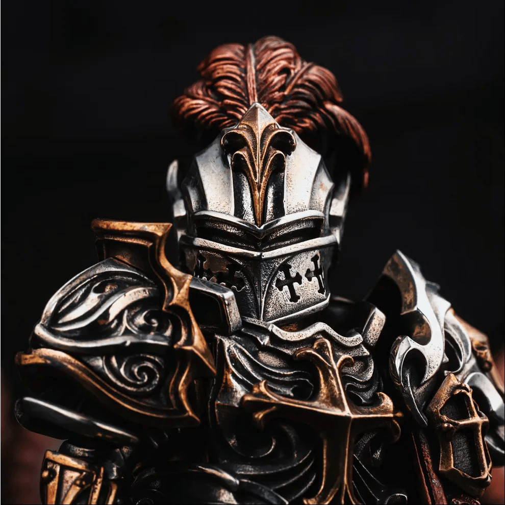 š„2025 NEW ARRIVALš„Medieval Knight Metal Statue (Magnetic Detachable)