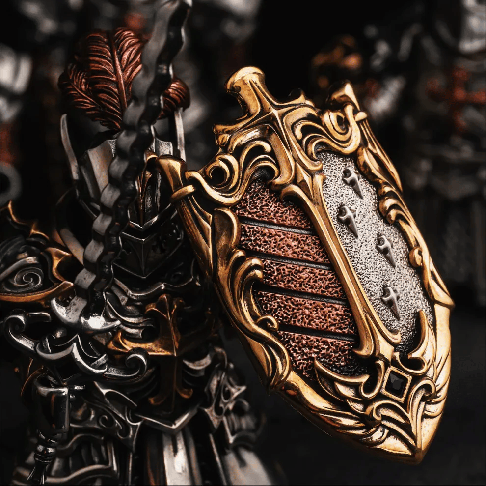 š„2025 NEW ARRIVALš„Medieval Knight Metal Statue (Magnetic Detachable)