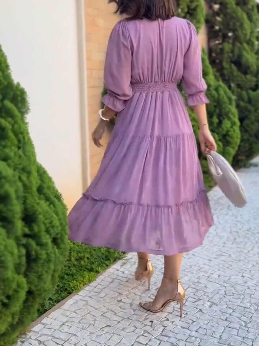(⏰New Arrivals Promotion $15 OFF) Sarita Elegant Midi Dress