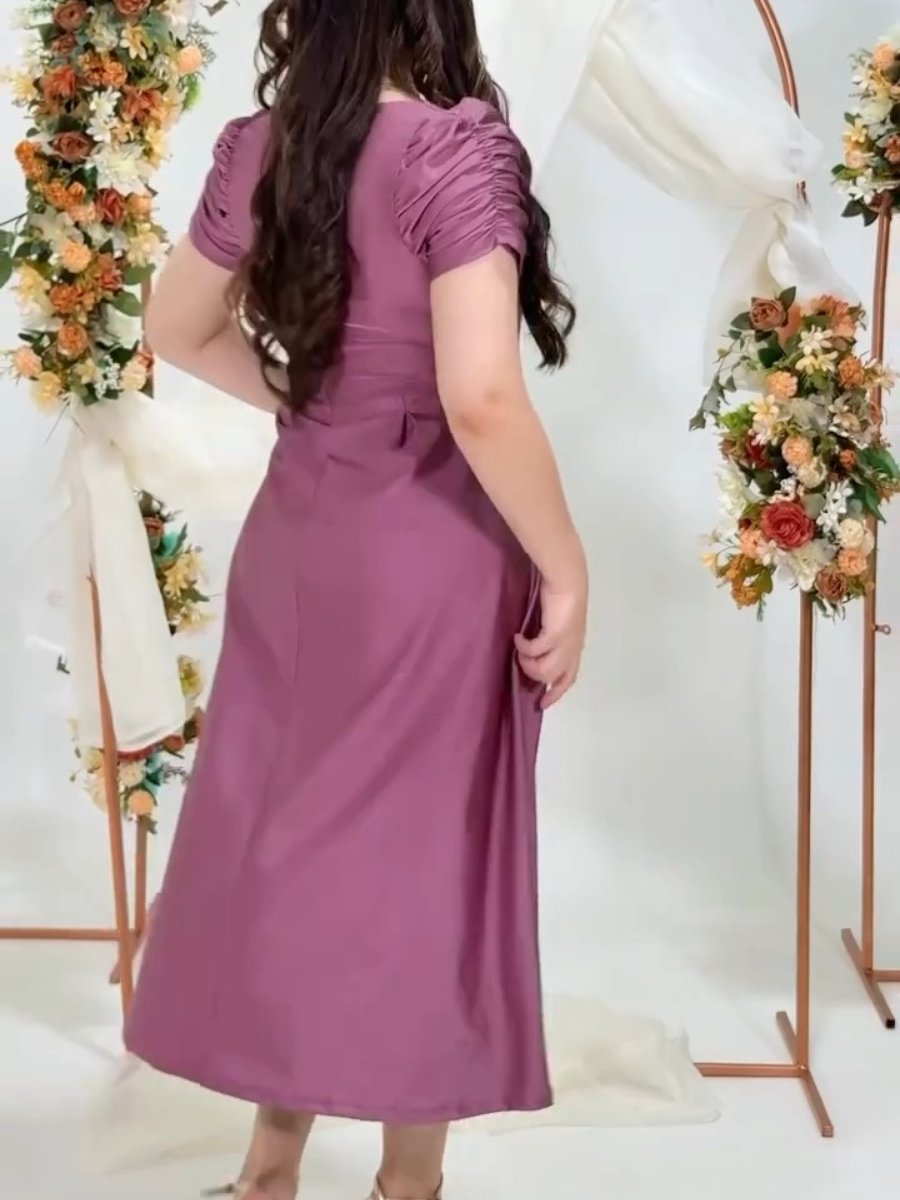 (⏰ Low Stock) Lavender Grace Midi Dress
