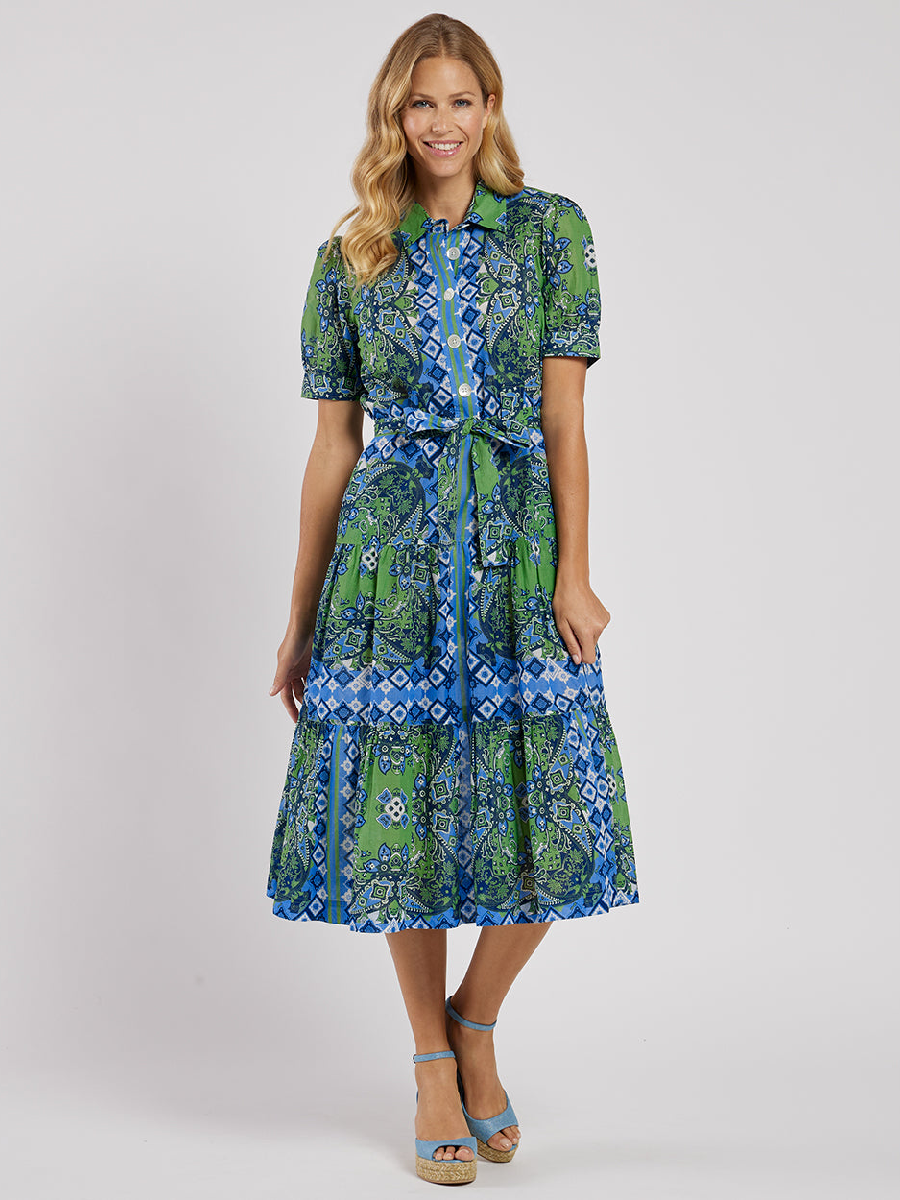 Cotton Voile Marina Midi Dress