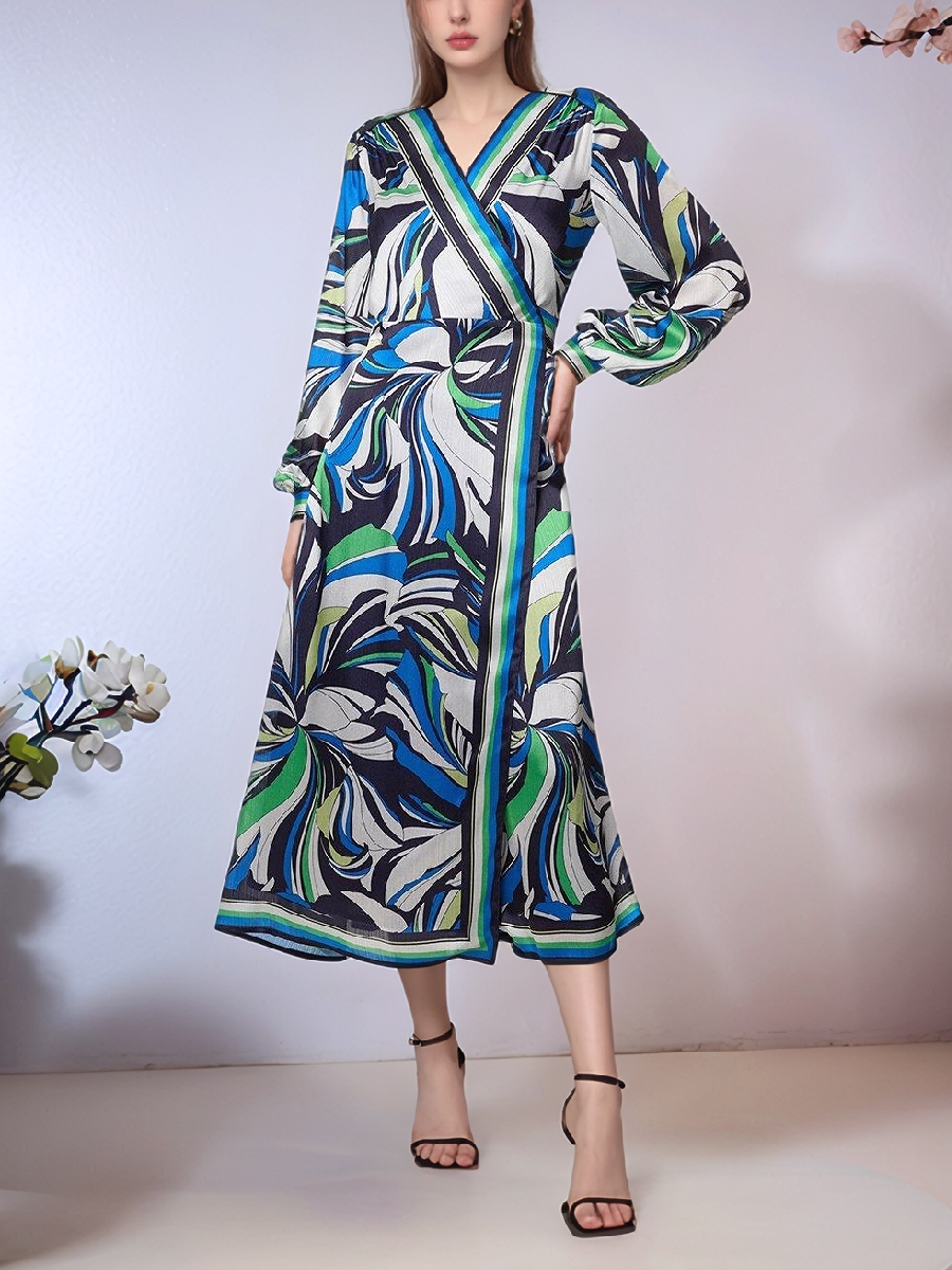 Floral Printed Woven Midi Dress