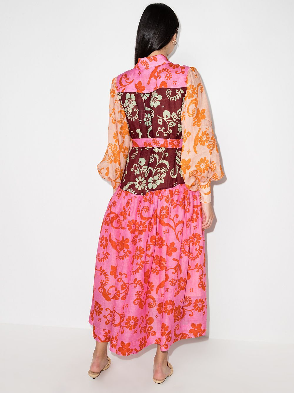 Luis Patchwork Midi Shirtdress