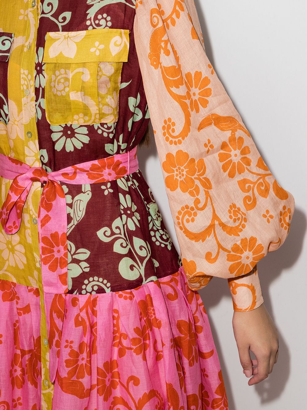 Luis Patchwork Midi Shirtdress