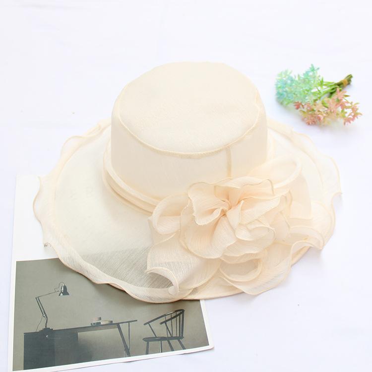 New Foldable Lace Bow Sun Hat