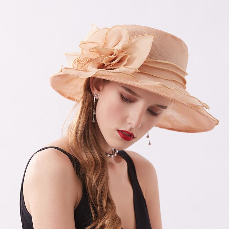 New Foldable Lace Bow Sun Hat