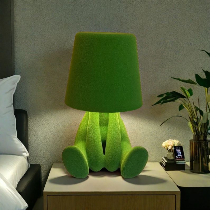 Creative Design Table Lamp, USB Rechargeable LED Night Light, 3-Way Dimmable Modern Night Light