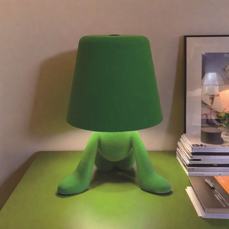 Creative Design Table Lamp, USB Rechargeable LED Night Light, 3-Way Dimmable Modern Night Light