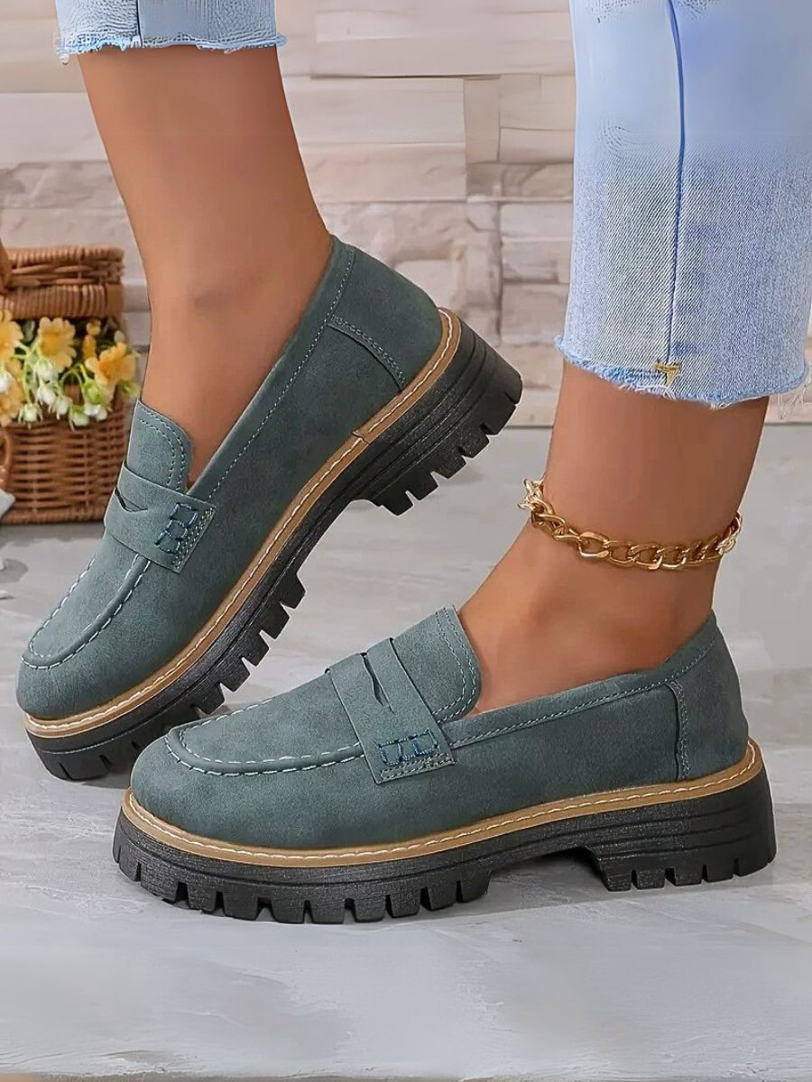 Thick Sole Anti-slippery Loafer Shoe