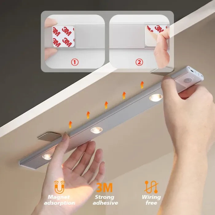 💡THREE color temperature led motion sensor cabinet light