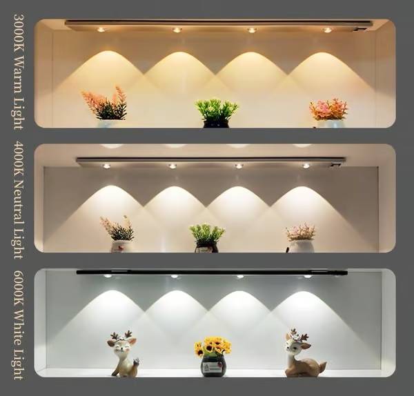 💡THREE color temperature led motion sensor cabinet light