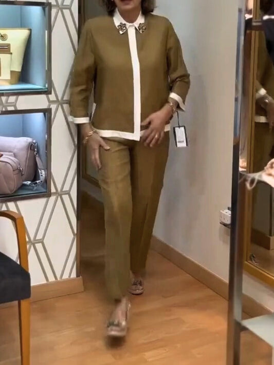 Women's Shirt And Trousers Set