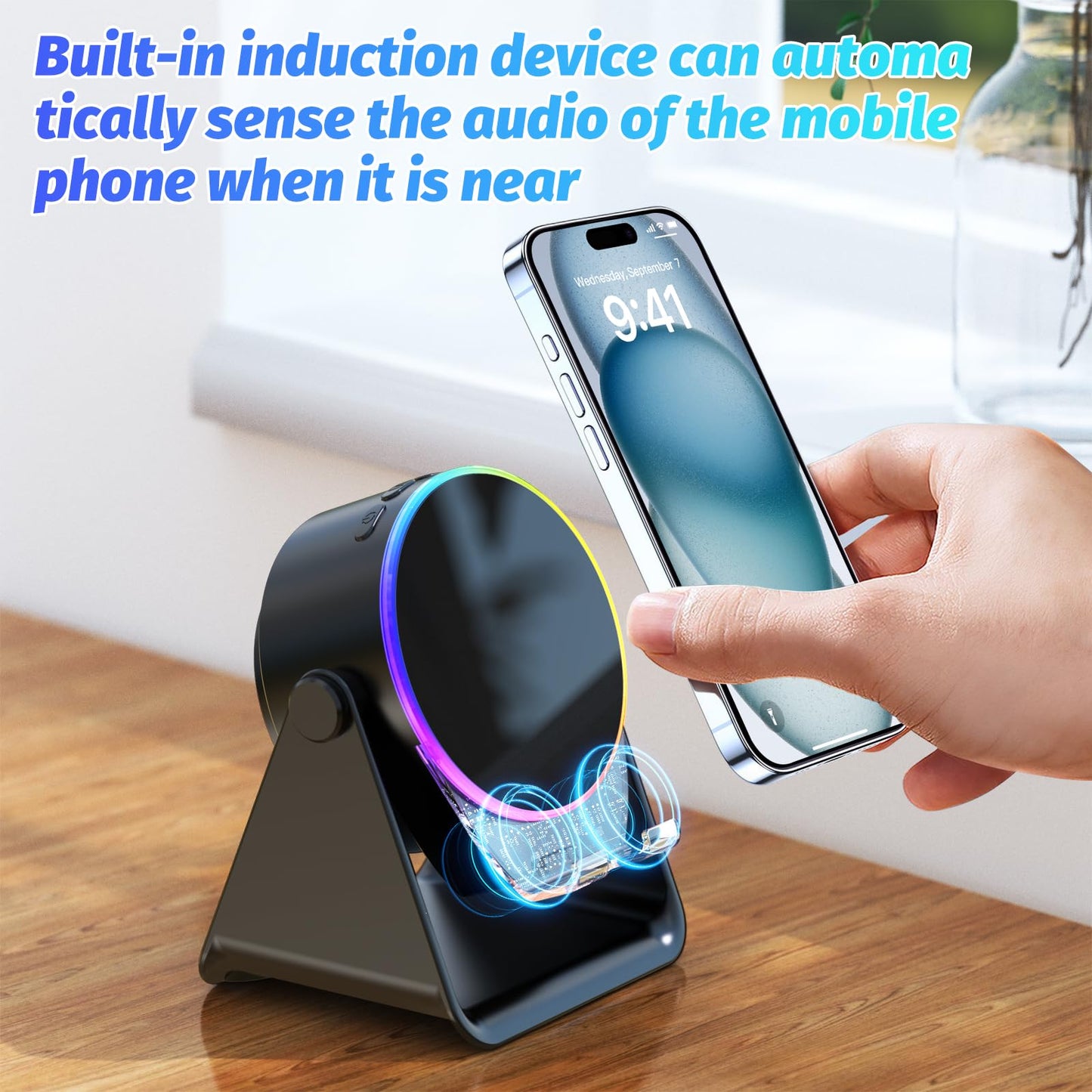 🎁Father's Day Gift-50%OFF🔥4 in 1 Wireless Induction Audio Bluetooth Speaker