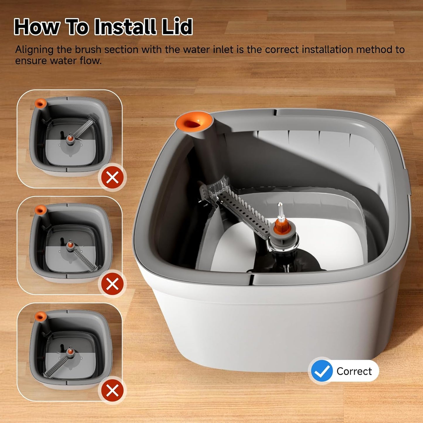 🔥Big Promotion 49% OFF💥Self Wash Spin Mop Spinner Flat 360 Rotating Cleaner With Turbo Flushing Bucket