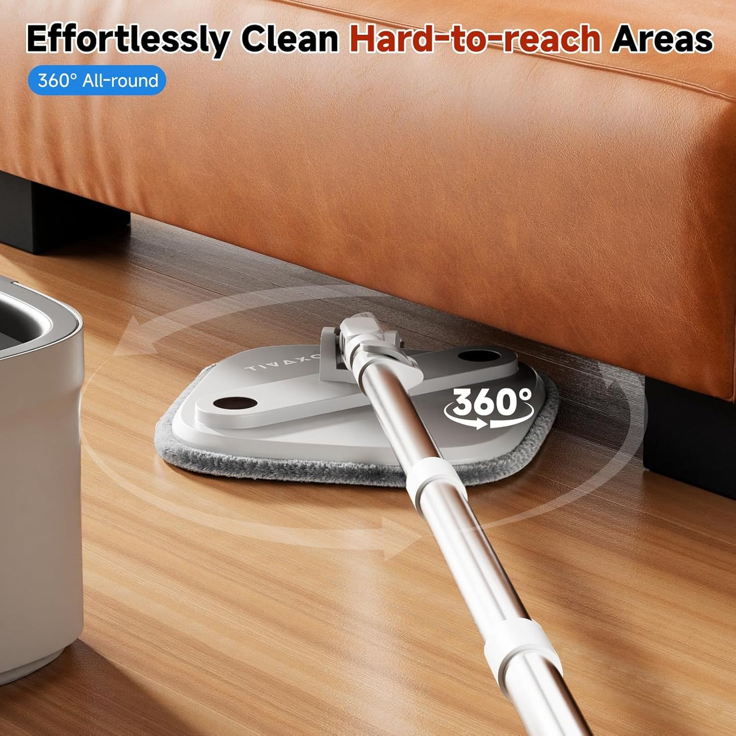 🔥Big Promotion 49% OFF💥Self Wash Spin Mop Spinner Flat 360 Rotating Cleaner With Turbo Flushing Bucket