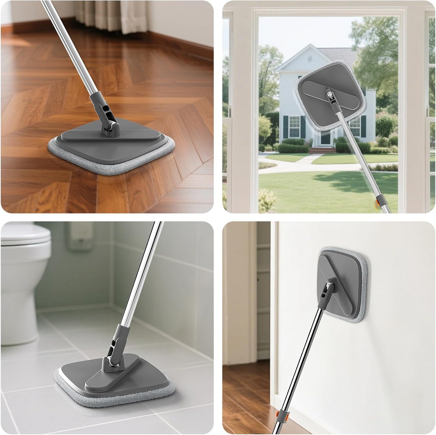 🔥Big Promotion 49% OFF💥Self Wash Spin Mop Spinner Flat 360 Rotating Cleaner With Turbo Flushing Bucket
