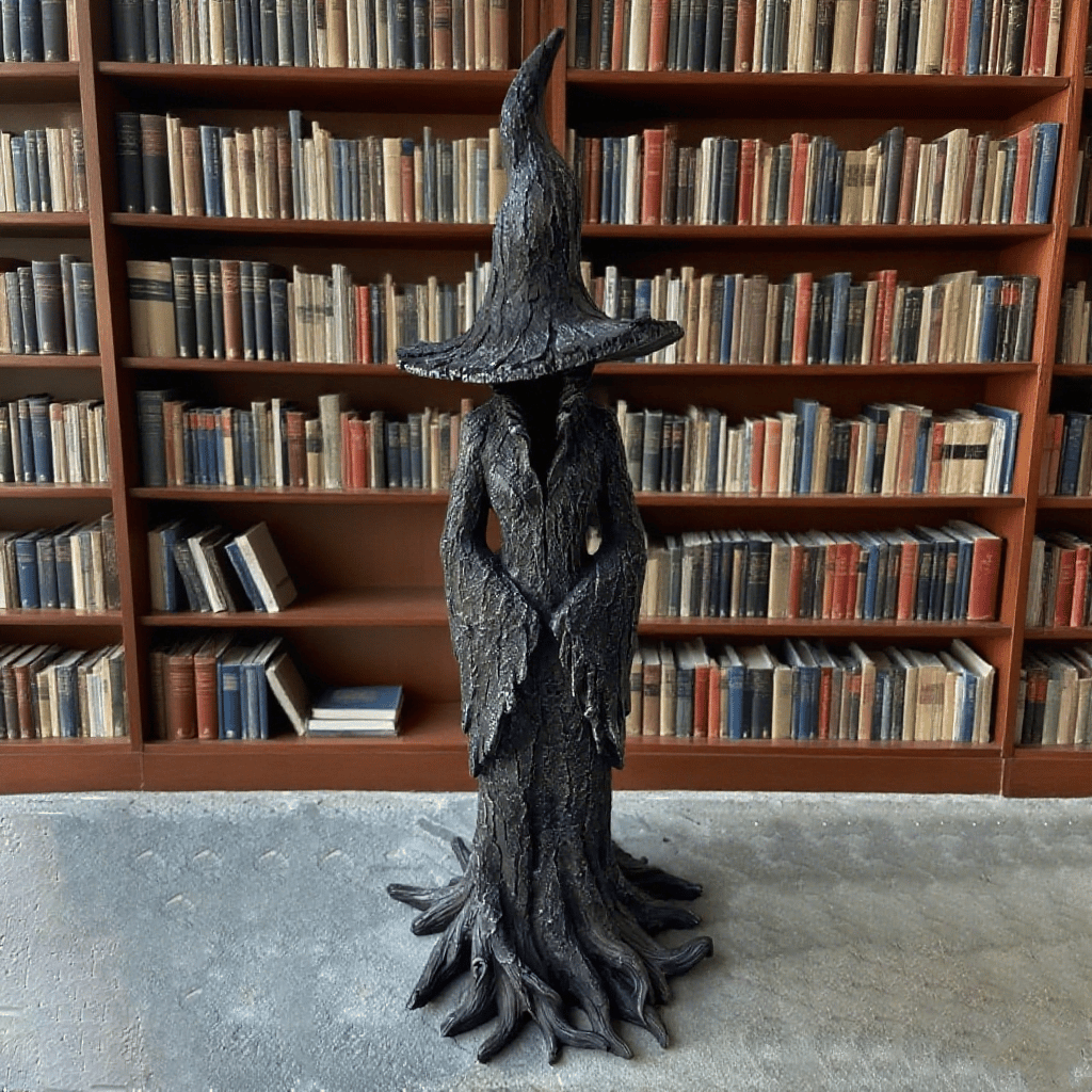 🔥LAST DAY 49% OFF - 🧙‍♀️💫Hand-Painted Enchanting Witch Statue: The Guardian of Your Home ✨