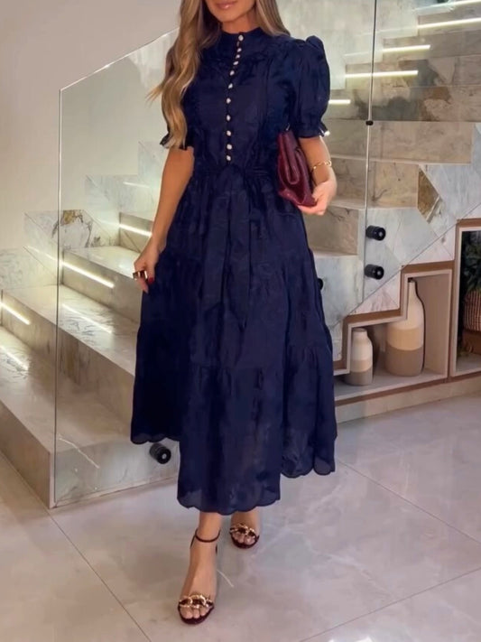 Luisa Embroidered Lace MIdi Dress