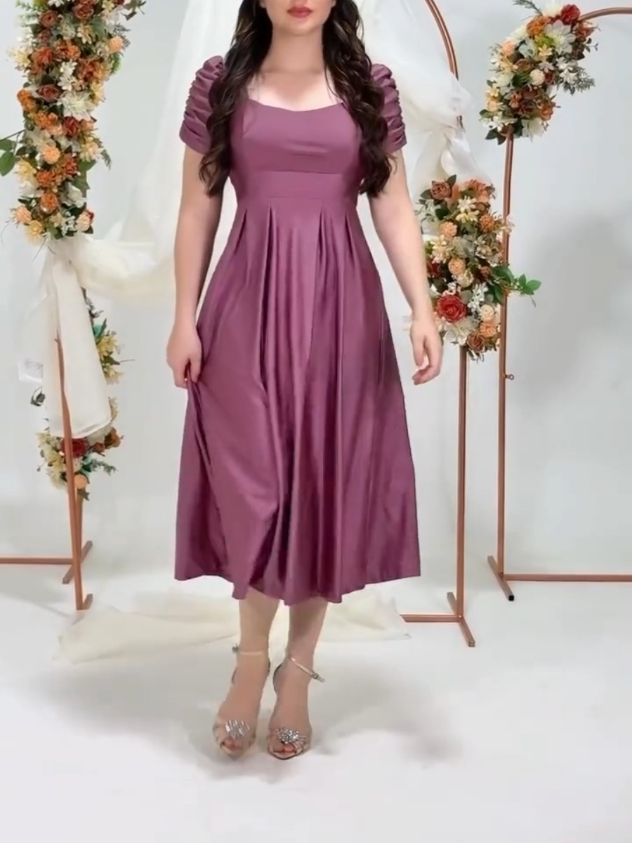 (⏰ Low Stock) Lavender Grace Midi Dress