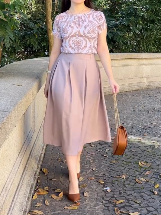 Unique Semi Skirt Set