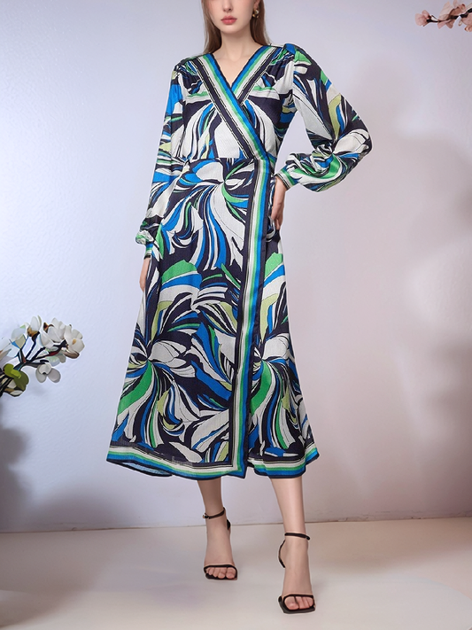 Floral Printed Woven Midi Dress