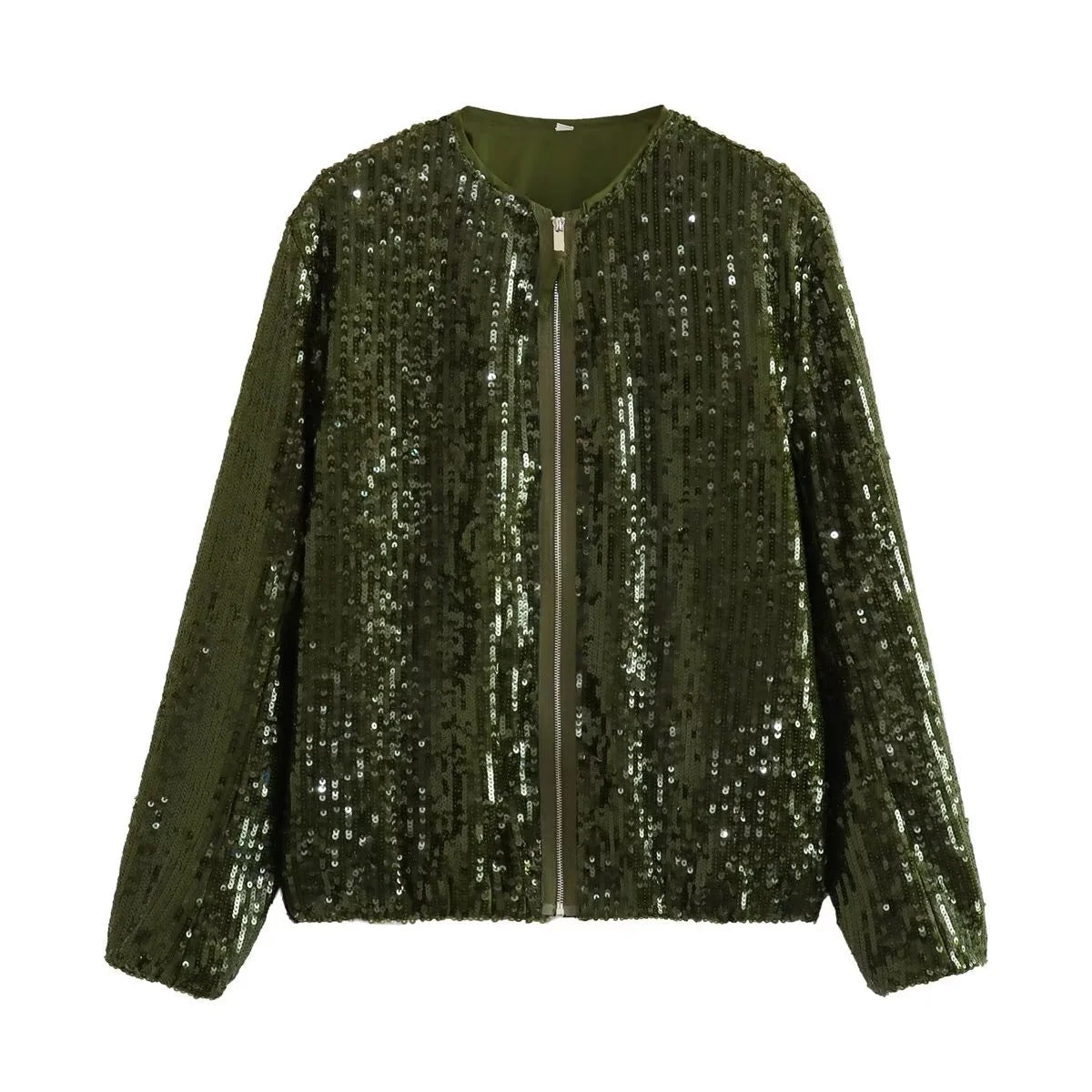 Sequined Bomber Jacket