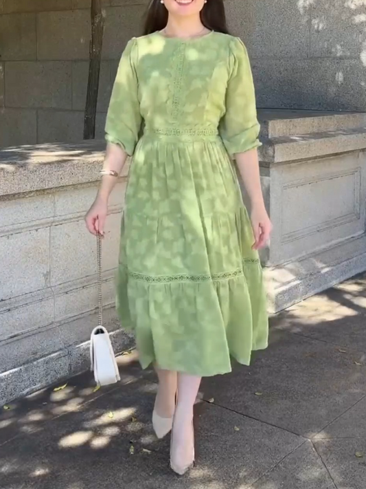 Chiffon Printed Midi Dress