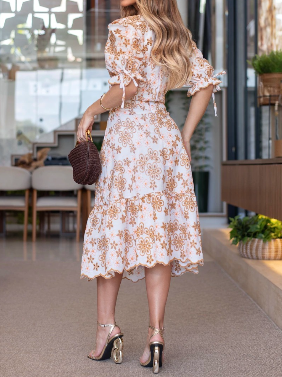Victory Delicate Embroidered Dress Set