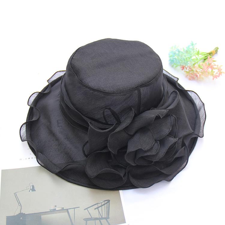 New Foldable Lace Bow Sun Hat