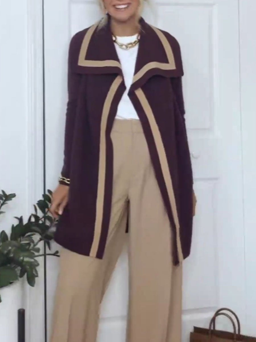 Knitted Long Sleeve Cardigan