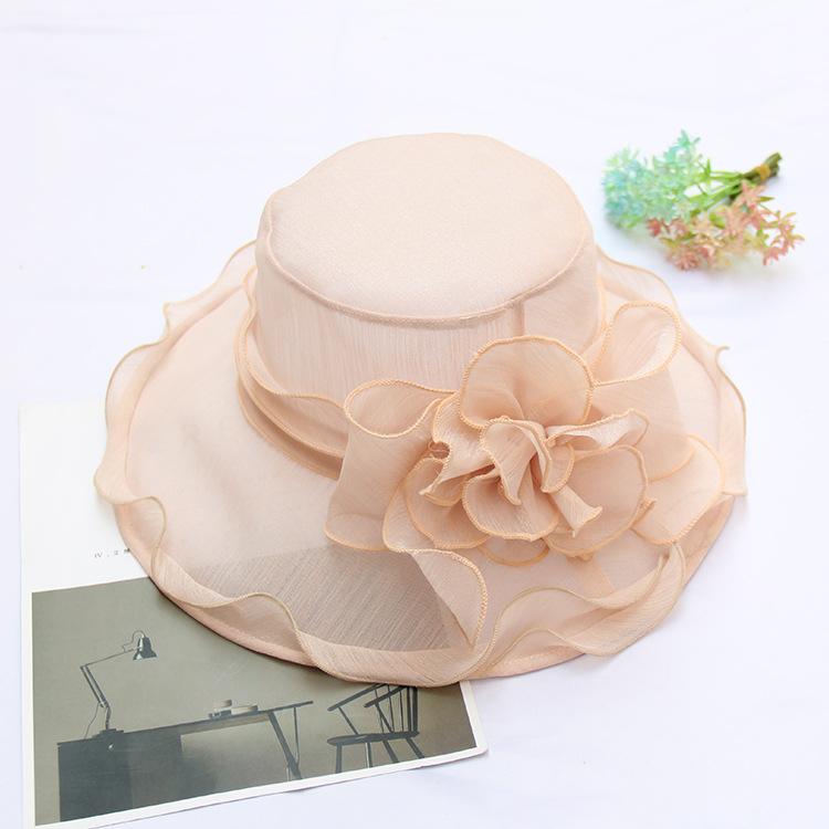 New Foldable Lace Bow Sun Hat