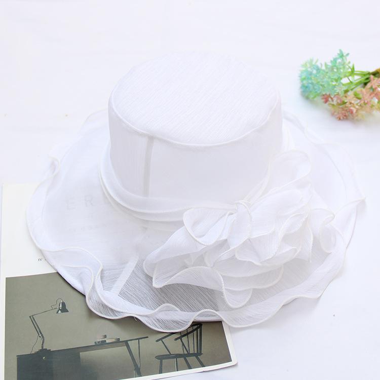 New Foldable Lace Bow Sun Hat
