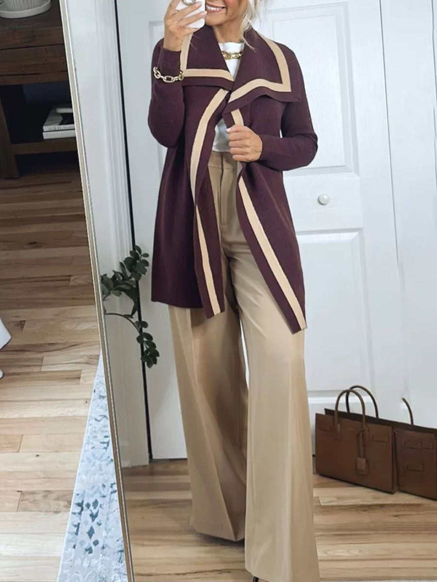 Knitted Long Sleeve Cardigan